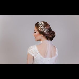 Pearl Hair Combs Headpiece Wedding Elegant